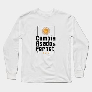 Cumbia, Asado & Fernet Long Sleeve T-Shirt